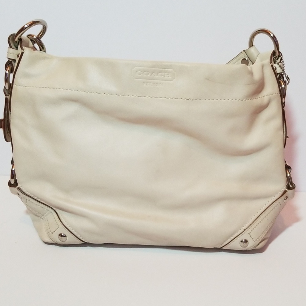 Coach purse in cream